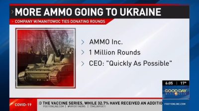 [Video] Fox 11 News Wisconsin – AMMO, Inc. Offers to Donate One Million Rounds of Ammunition to Support Ukraine (‘Good Day Wisconsin’)