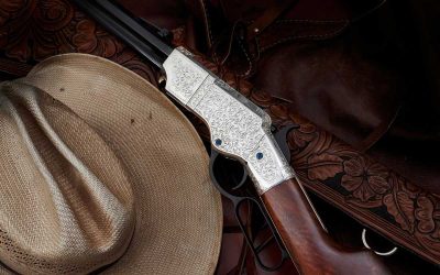 Hand Engraved, Silver Plated New Original Henry Rifle up for Charity Auction on GunBroker.com