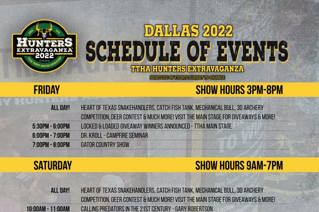 Texas-Trophy-Hunters-Association_Hunters-Extravaganza-2022-Schedule-of-events-Dallas-1