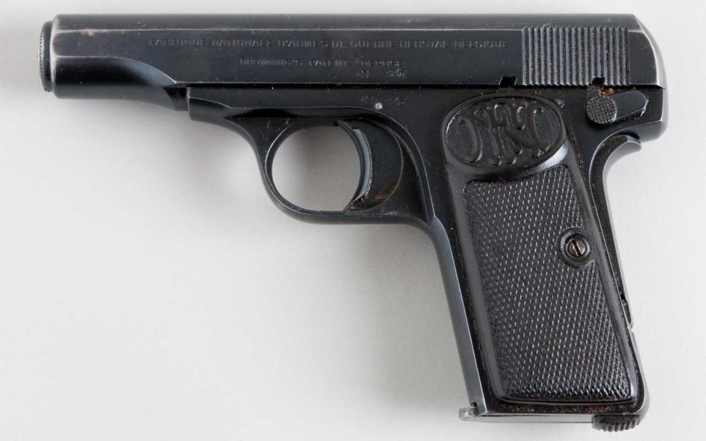 FN M1910 handgun, Image Source: Wikipedia