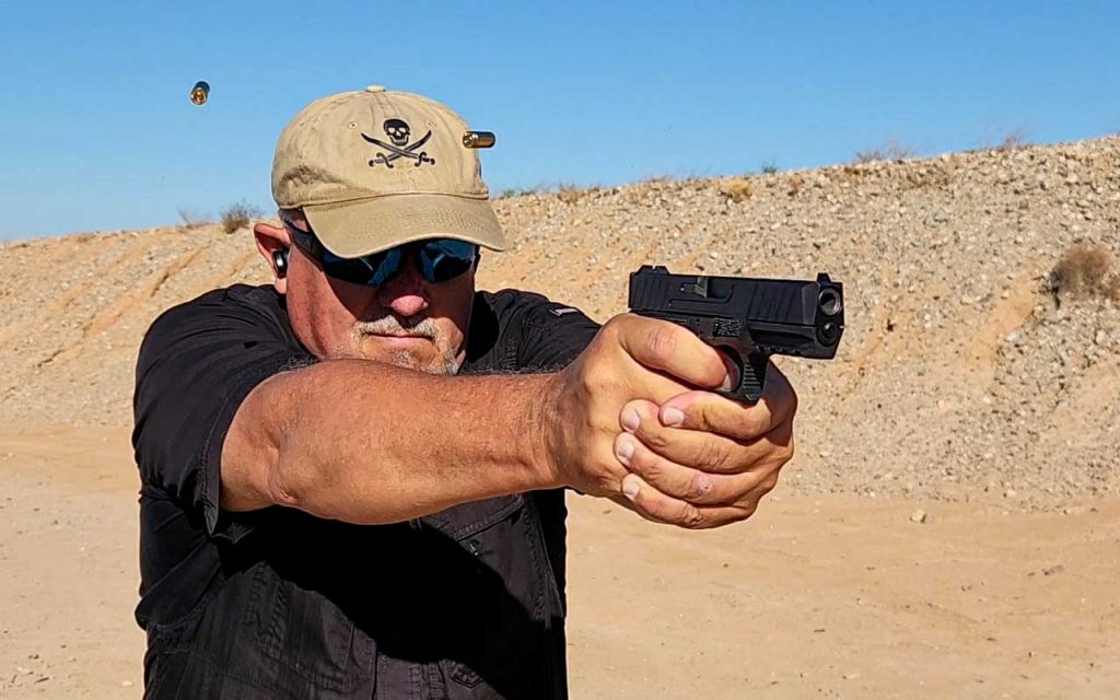 Author, Fred Mastison, Takes the Kiger 9C pistol to the range for testing