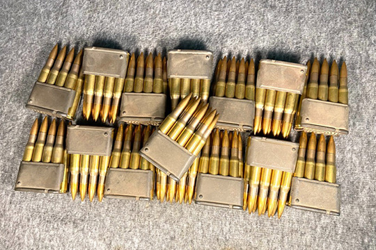 120 Rounds-30-06 M2 Ball Ammo-on M1 Garand Clips-Great Shooting
