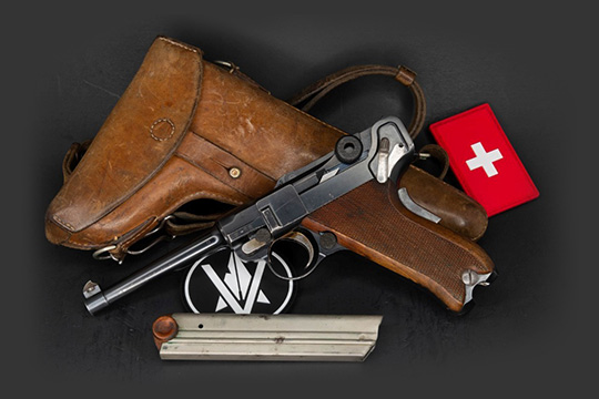 1924 Swiss W+F Bern 1906 P06/24 Luger Collector Grade Swiss Luger