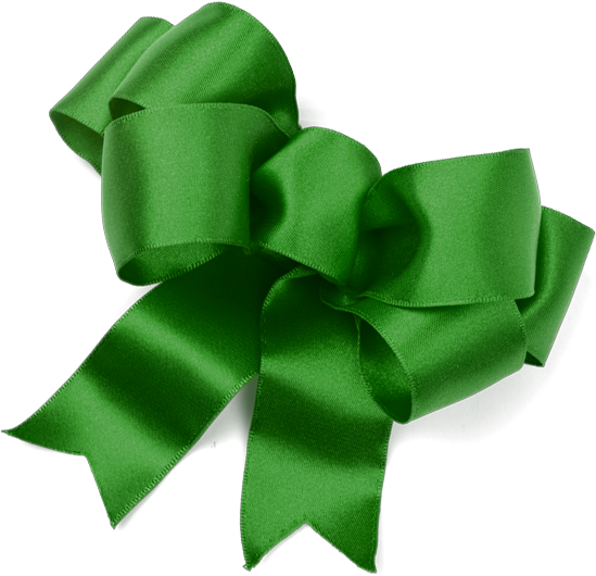 green holiday bow
