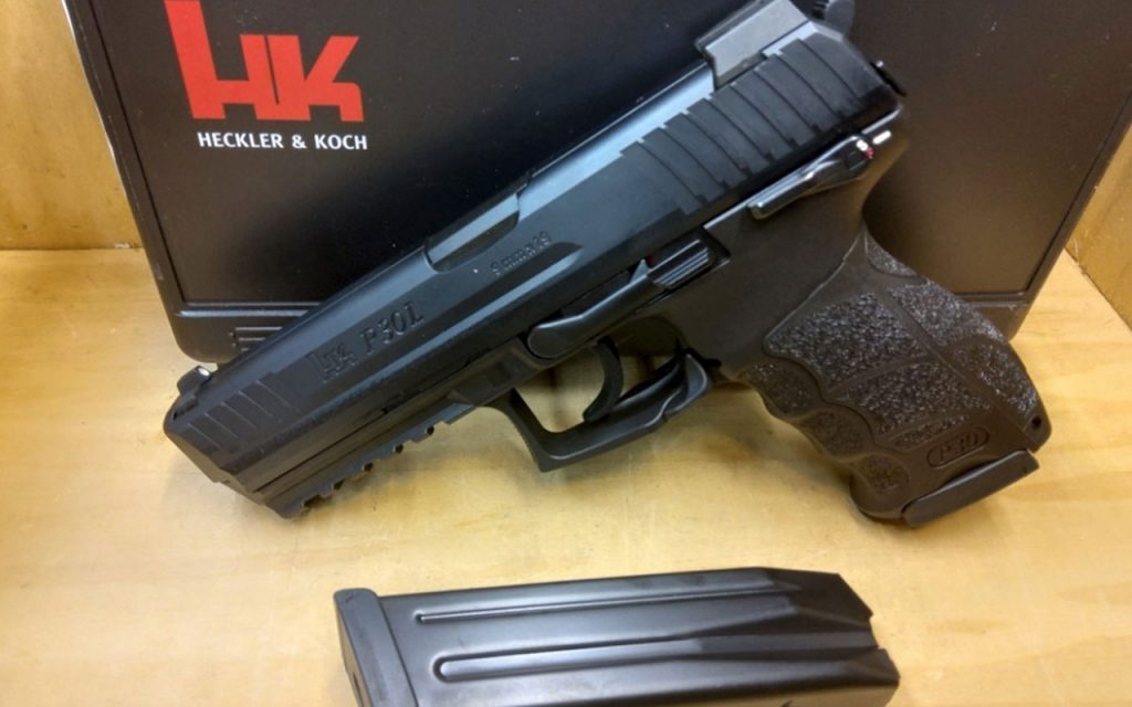 H&K P30L V3, 9MM: Wick’s primary firearm throughout the first film 