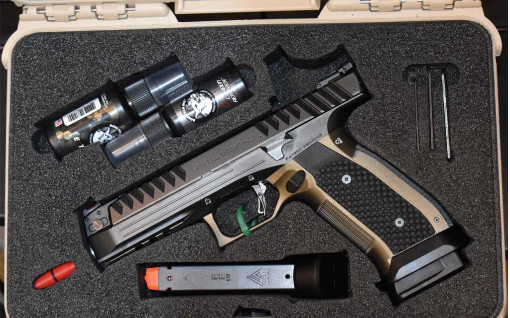 Laugo Alien 9mm Handgun in case. Find them on GunBroker.com