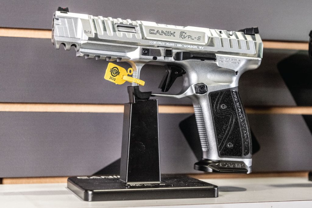 CANIK SFx Rival-S Handgun in chrome: New Release for 2023. Find it on GunBroker.com