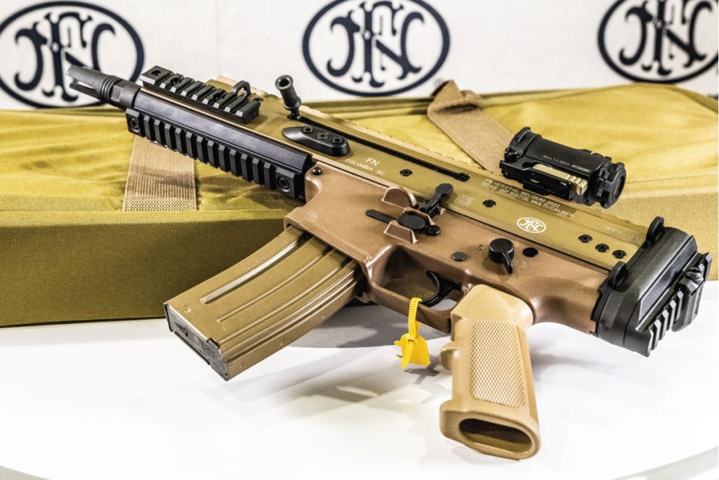FN SCAR 15P has a 7.5” hammer-forged, chrome-lined, free-floating, barrel with 3-prong flash hider. Find it on GunBroker.com