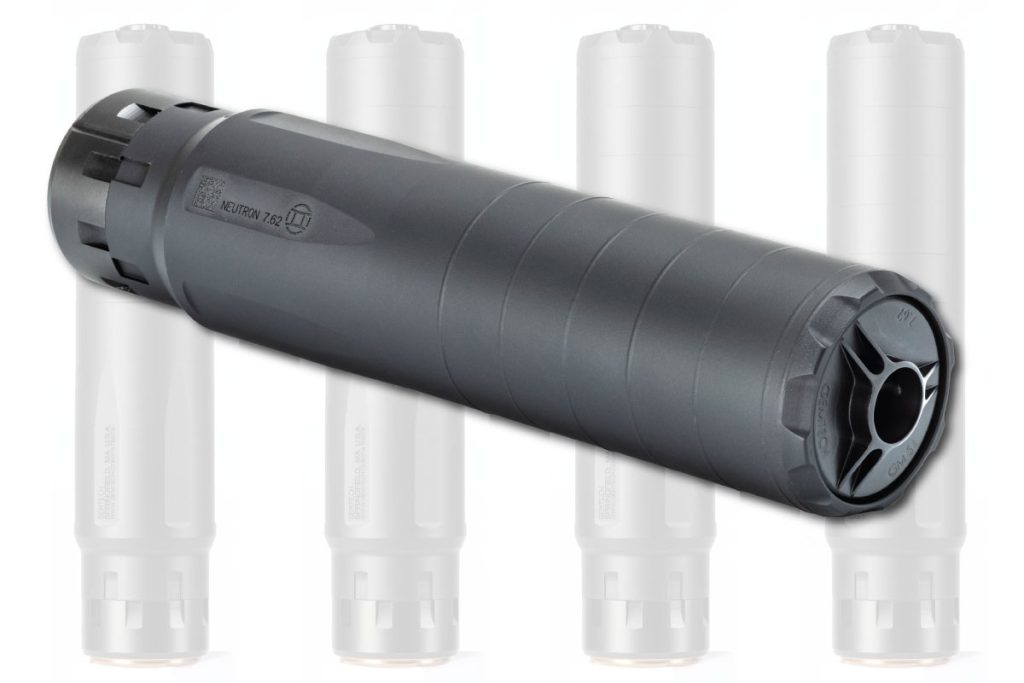 Gemtech - Neutron 7.62 new Suppressor, designed to minimize bulk and weight but provide a secure mounting without carbon locking. GunBroker.com