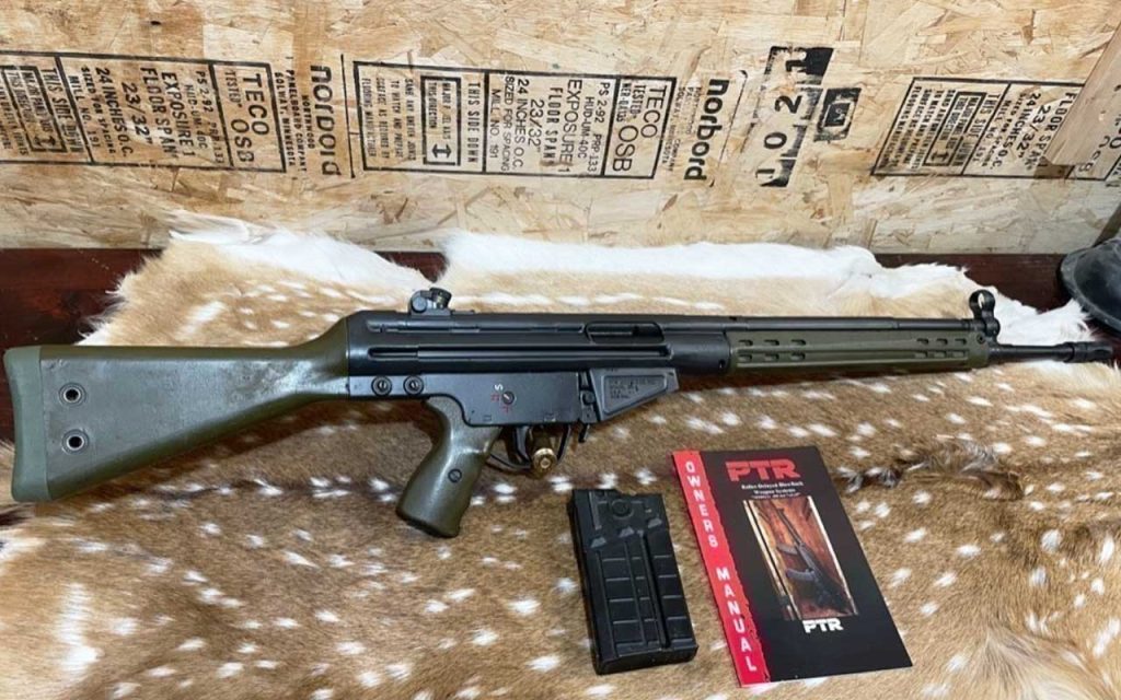 PTR 91 Rifle is a high-quality clone of the legendary HK91 and an ideal hog hunting tool. Find it on GunBroker.com