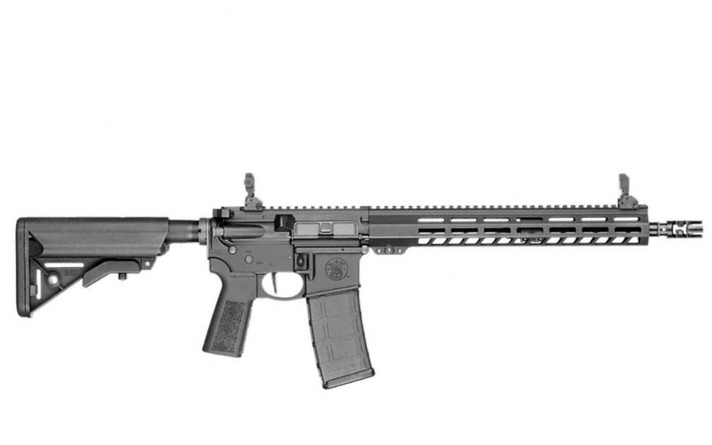 New for 2023: The Smith & Wesson Volunteer XV Pro Rifle has an optimized forend to accommodate MLOK accessories, heightened ergonomics with the B5 SOPMOD stock, and an upright B5 grip. 
