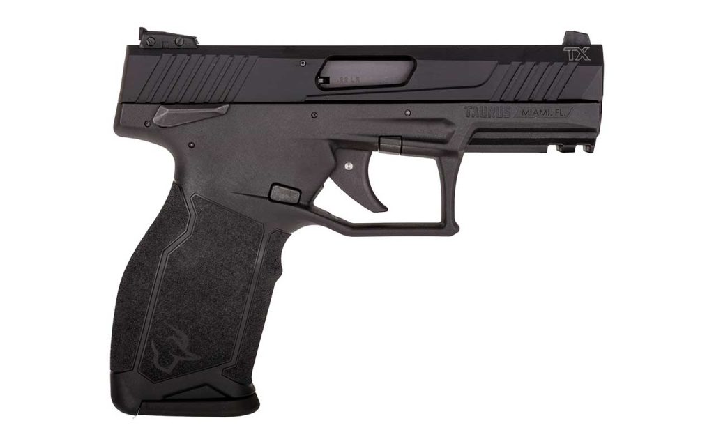 The Taurus TX22 Compact holds 13 rounds of .22 LR; that’s more than what most full-size .22 pistols hold. GunBroker.com