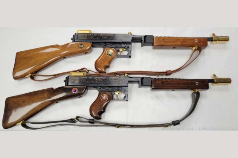 GunBroker.com Item #985639070: Transferable Set of 2 Thompson West Hurley 1928 Machine Guns .45ACP. - Part of Top 21 Most Expensive Items Sold on GunBroker.com May 2023