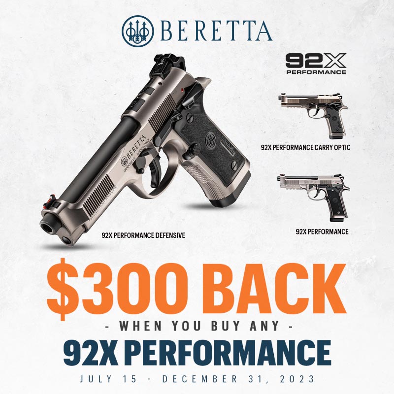 Beretta 92X Performance Rebate 2023 Gun Rebates GunBroker