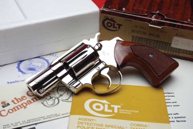 GunBroker.com Item 1006065868, Rare & Desired 1980 Colt Detective Special 2 .38Spl Nickel NIB Unfired!, was sold on 9/10/2023