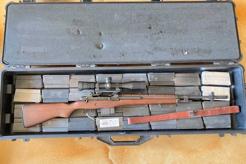 Rock Island Springfield Armory M1A M14 7.62mm 308 With Case - 21 Most Expensive Guns Sold on GunBroker in October 2023
