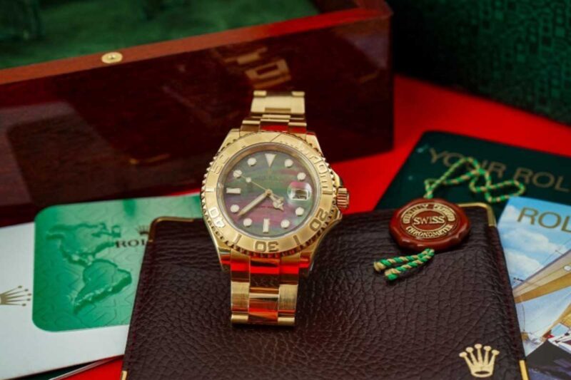 Discontinued 18KT Gold Rolex Yachtmaster Pearl