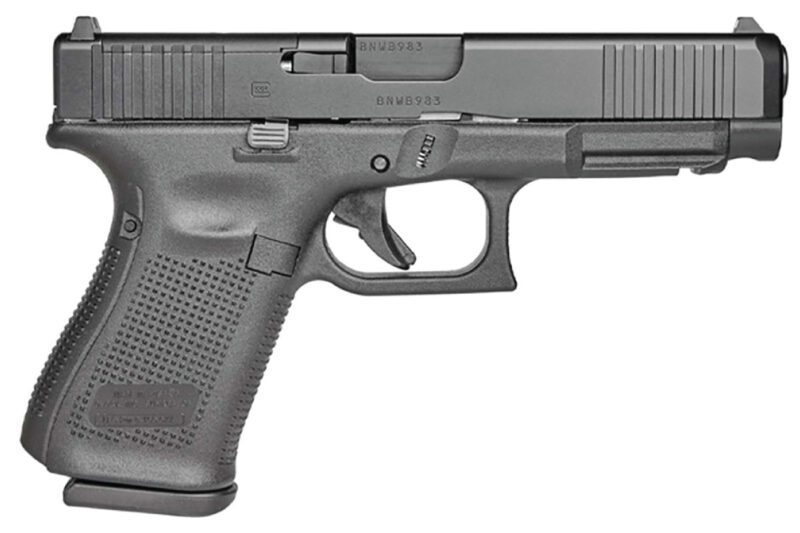 Glock G49, a longer sight radius on the company’s most popular frame. GunBroker.com