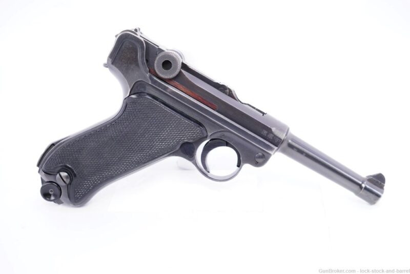 GunBroker.com Item #1029285478, WWII German Mauser byf 41 P.08 Luger 9mm Semi-Automatic Pistol, 1941 C&R was sold on 1/21/2024