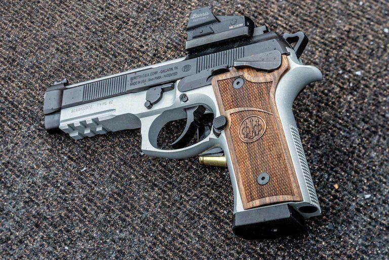 features of the Beretta-92GTS-Launch Edition with Hogue Grips