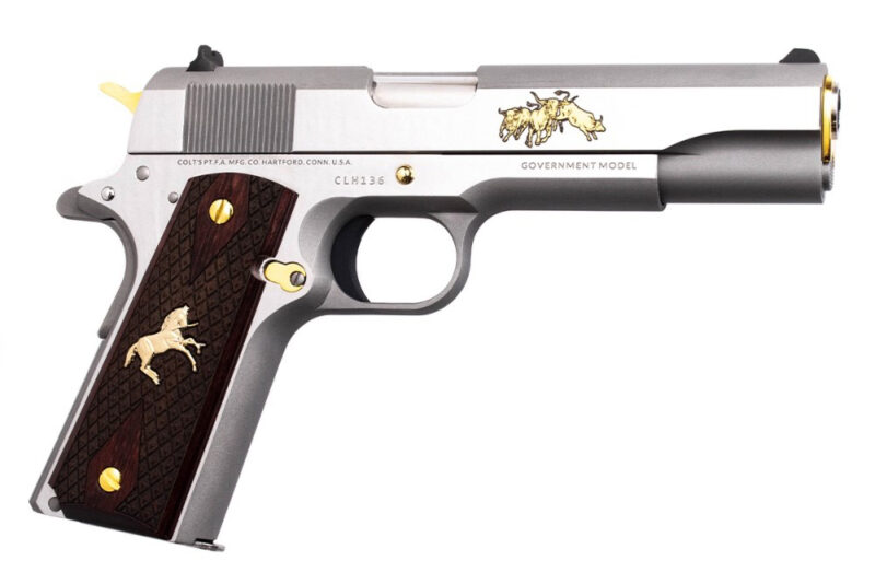 GunBroker.com Item 1041132295, TALO Colt Longhorn Stainless 1911 JUST RELEASED 45! Beautiful 70 Series was sold on 3/24/2024