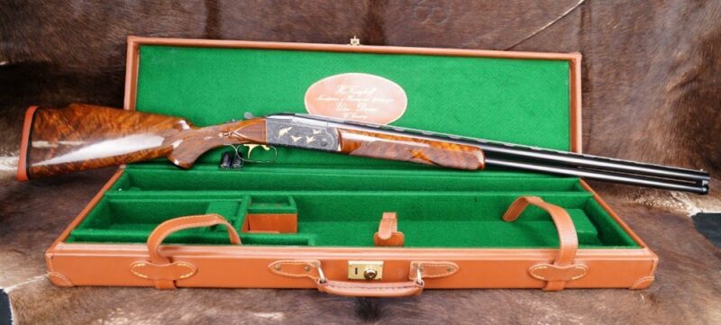 GunBroker.com Item 1037036828, Engraved Krieghoff Model 32 12 GA 32" IM/IM Over Under Shotgun 1964 C&R was sold on 3/17/2024