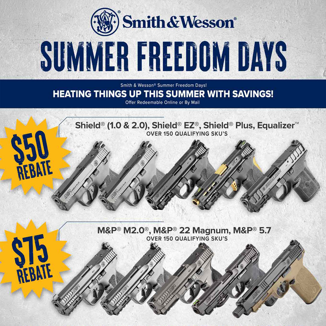 Smith & Wesson Summer Freedom Days | Gun Rebates | GunBroker