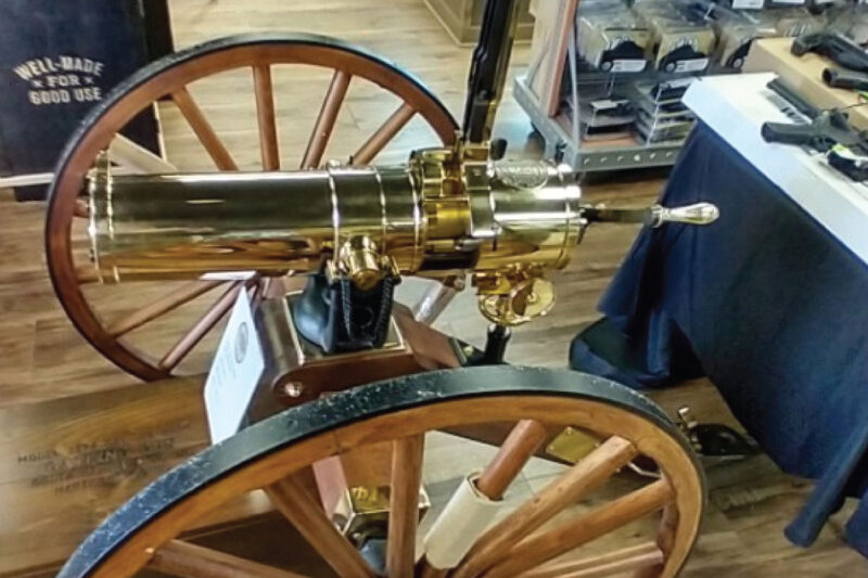 GunBroker.com Item #1041307769, Colt 1877 BULLDOG 45-70 Gatling Gun w/Carriage & Crate #49 0f 50 UNFIRED was sold for $53,999.99 on 5/10/2024