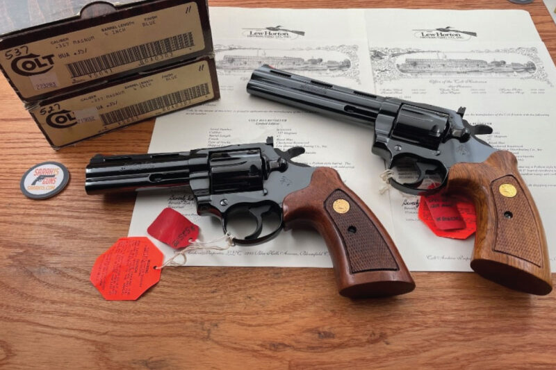 GunBroker.com Item #1041438069, Colt BOA CONSECUTIVE SERIAL SET Lew Horton 1985 Factory Test Fired ONLY WOW was sold for 62,500.00 on 5/09/2024