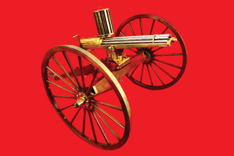 GunBroker.com Item #1042230060, Ultra Rare 1970s Furr Arms Miniature 1874 Gatling Gun .22 Short Holy Grail was sold for $18,373.00 on 6/02/2024