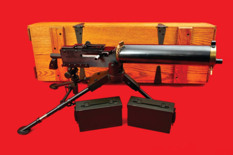 GunBroker.com Item #1050956399, Ultra Rare Tippmann Arms 1917A1 Miniature .22LR w/ Crate Holy Grail was sold for $18,255.00 on 6/02/2024