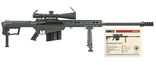 GunBroker.com Item #1051848143, Barrett M107A1 .50BMG 29" Military Contract Overrun .50 M107 19600 Rifle was sold for $16,995.00 on 6/01/2024