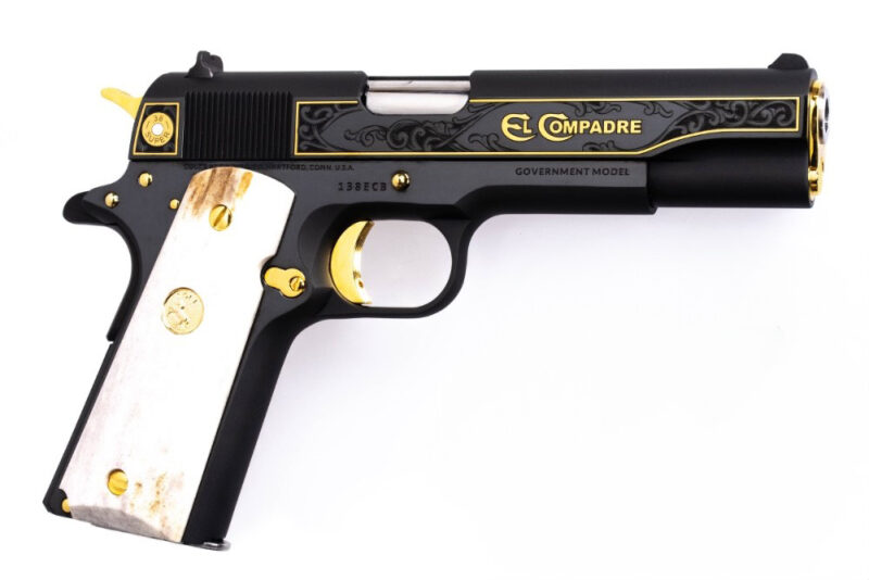 GunBroker Item #1046678339. Colt 1911 Government .38 Super EL COMPADRE Rare Limited Edition 70 Series was sold on 5/05/2024