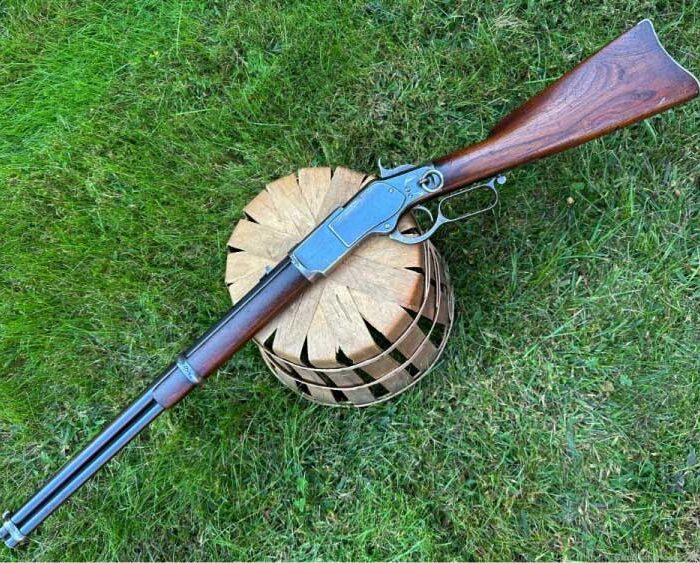 GunBroker Item #1068711062, ANTIQUE WINCHESTER 1873 FIRST MODEL SADDLE RING CARBINE was sold for $17,025.00 on 10/15/2024