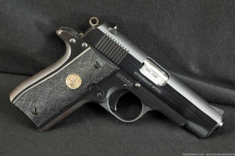 Colt Mk. IV Series 80 Government Model 380m .380 Auto Semi Auto Pistol 1985