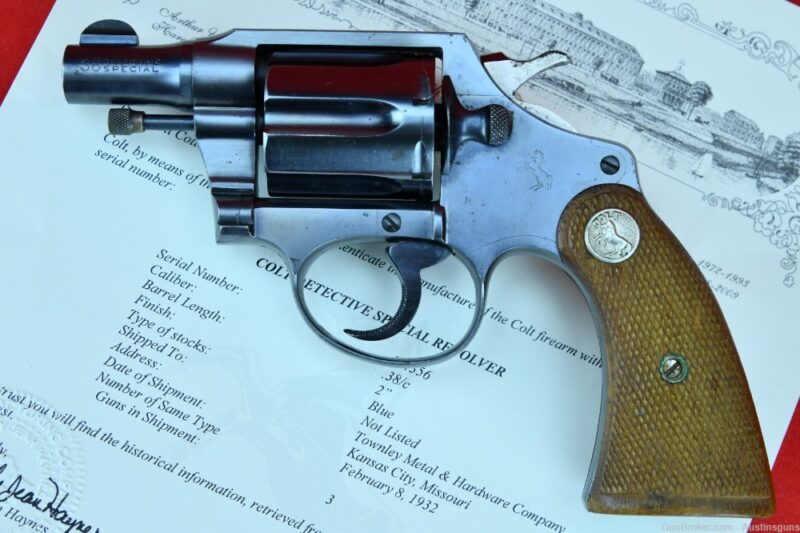 Early 1st Issue Colt Detective Special - .38 Special *W/ Letter*