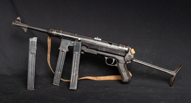 GunBroker Item #1084043922, German MP40 9mm Machine Gun Numbers Matching was sold for $35,025.00 on 01/26/2025