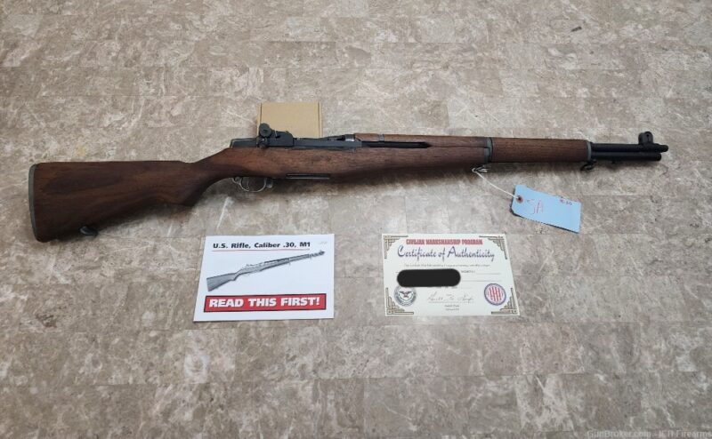 Highest Bid Counts on GunBroker January 2025 - WWII M1 Garand Springfield Armory Normandy 1944