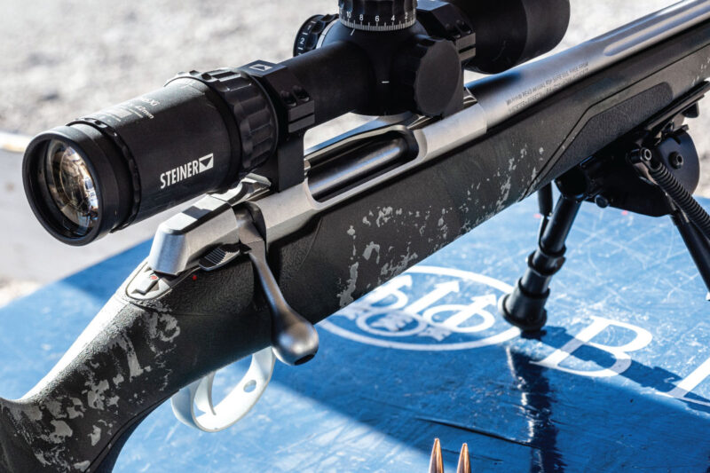 The Sako 90 Finnlight has a composite stock with a textured surface for a secure grip