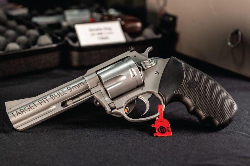 The Charter Arms Target Pitbull does not require moon clips to function