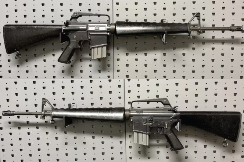 Colt XM16E1 603 M16 5.56 US Property Movie Gun was sold for $39,550.00