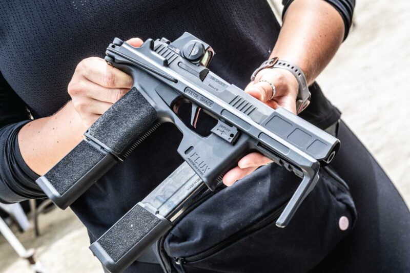 Newly Introduced SIG SAUER P365-FLUX 9mm handgun with a PCC style platform  