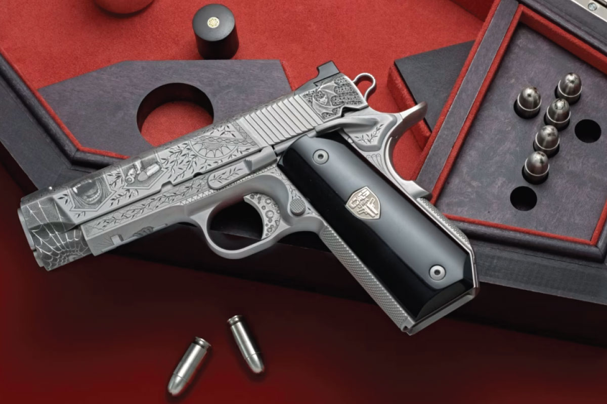 GunBroker Item #1108040712, Cabot Guns Nosferatu One of 13 Vampire 1911 was sold for $31,025.00 on 06/15/2025