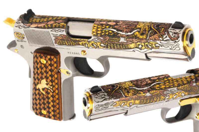 Colt Dragon .38 Super 1911 Serial #5 Of 25 Real Ruby Eyes New in Box MEX005