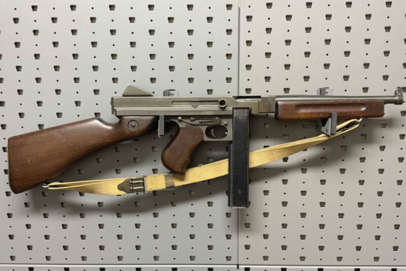 GunBroker Item #1115683173, Auto Ordnance Savage US Property AO-45 Thompson 45 ACP was sold for $24,555.00 on 7/27/2025