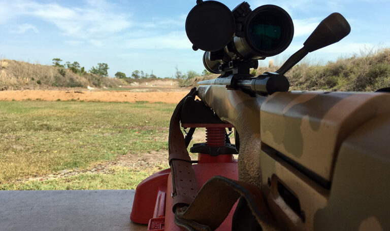 Rifle Sighted at Range