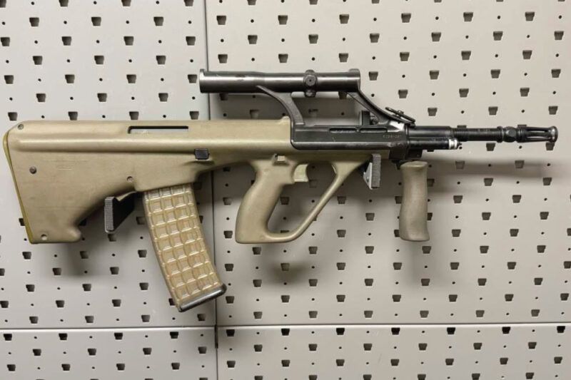GunBroker Item #1114834509, Qualified Sear / Steyr AUG GSI 1.5x Optic 5.56 223 was sold for $36,025.00 on 7/20/2025