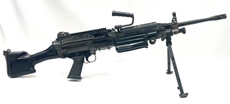 GunBroker Item #1118254962, No Demo Letter Post-86 Dealer Sample FN FNH M249 SAW Belt-Fed 5.56mm MiniMi was sold for $19,525.00 on 8/10/2025