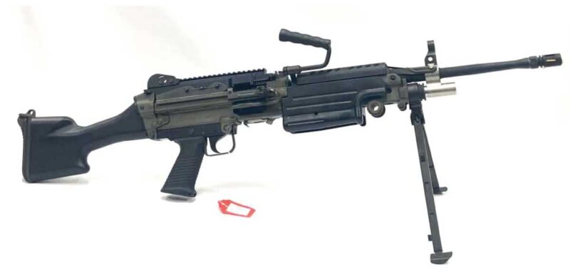 GunBroker Item #1121895030, No Demo Letter Post-86 Dealer Sample FN FNH New / Unfired M249 SAW 5.56mm sold for $25,084.00 on 9/07/2025