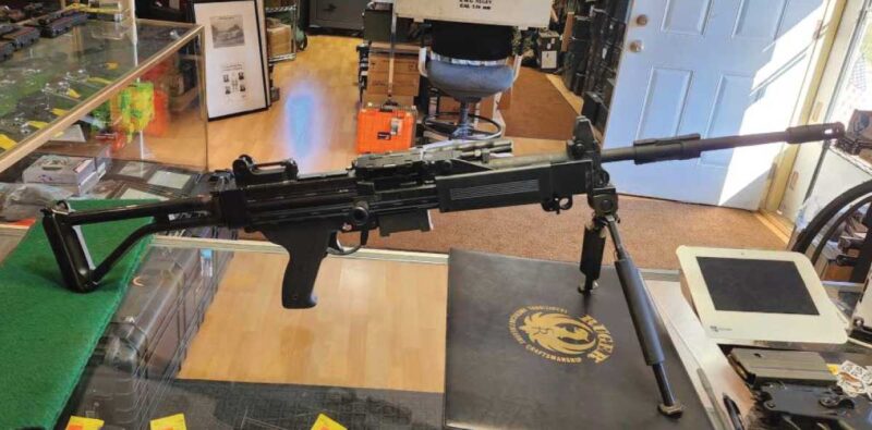 GunBroker Item #1127052204, Israeli 5.56 Negev. No law letter sold for $22,025.00 on 9/22/2025